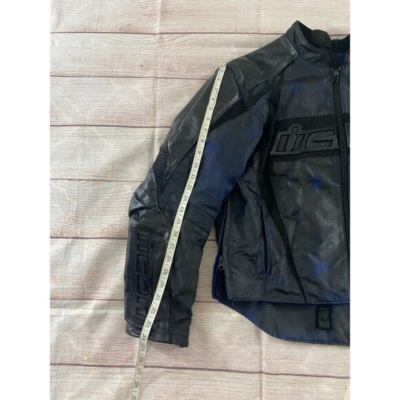 Icon Arc Men's Black & Blue Full Zip Protective Performance Jacket - Large - Picture 7 of 12